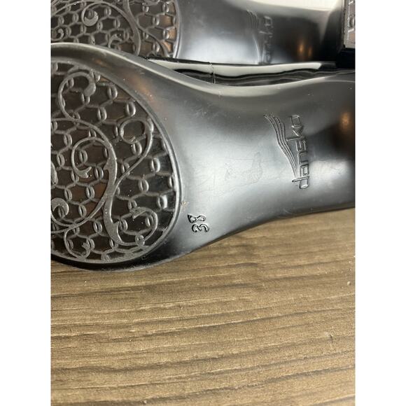 Dansko Shoes Womens 7.5 Bett Black Leather Mary Jane Pump Heels Dark Academia - Picture 7 of 10